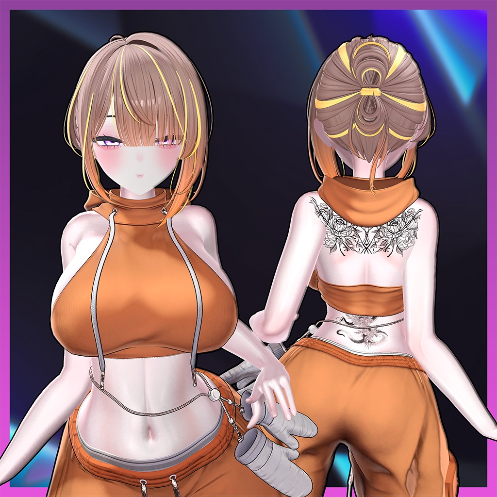 ♥ Maro_Hair ♥ Highlights Texture 【VRC Hair Texture - Nanaha】