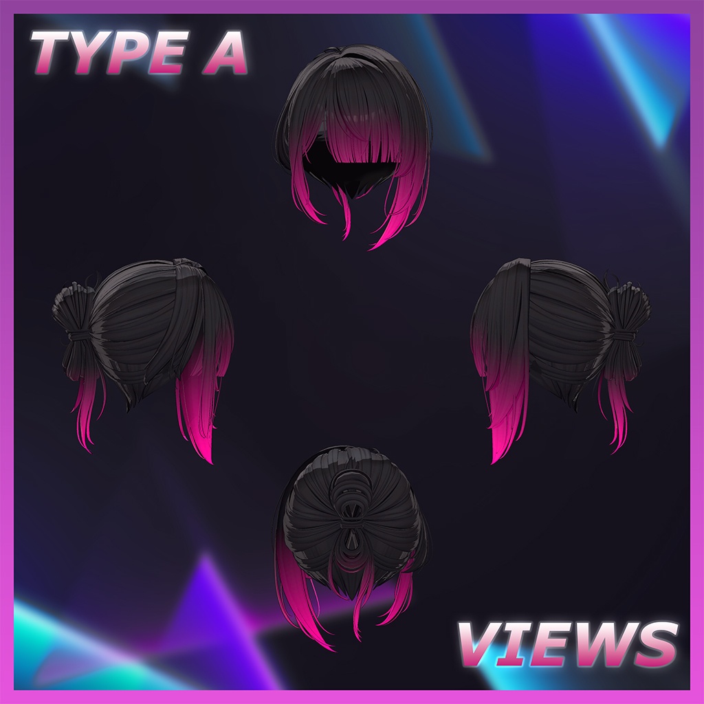 ♥ Maro_Hair ♥ Highlights Texture 【VRC Hair Texture - Nanaha】