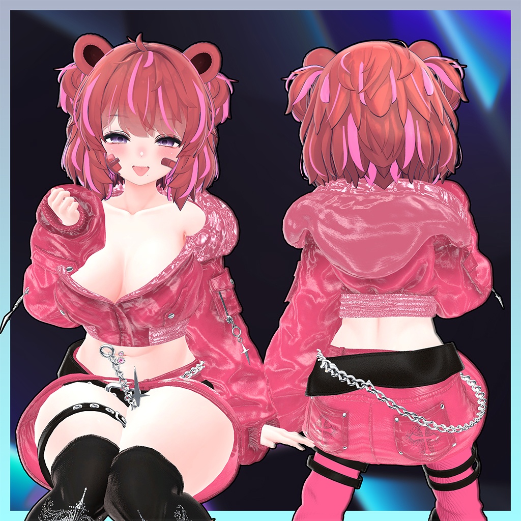 Kumaly Hair Highlights Texture 【VRC Hair Texture - JINGO STUDIO】