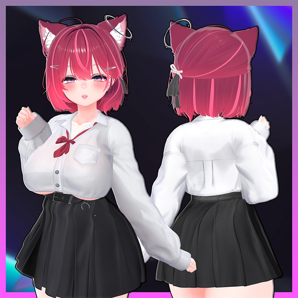 ねこタイドボブヘア Highlights Texture 【VRC Hair Texture - Li-ne_Shop】