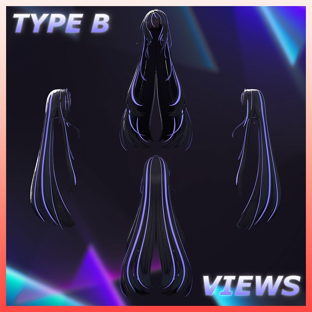 ♥ Lozy Hair ♥ Highlights Texture 【VRC Hair Texture - Nanaha】