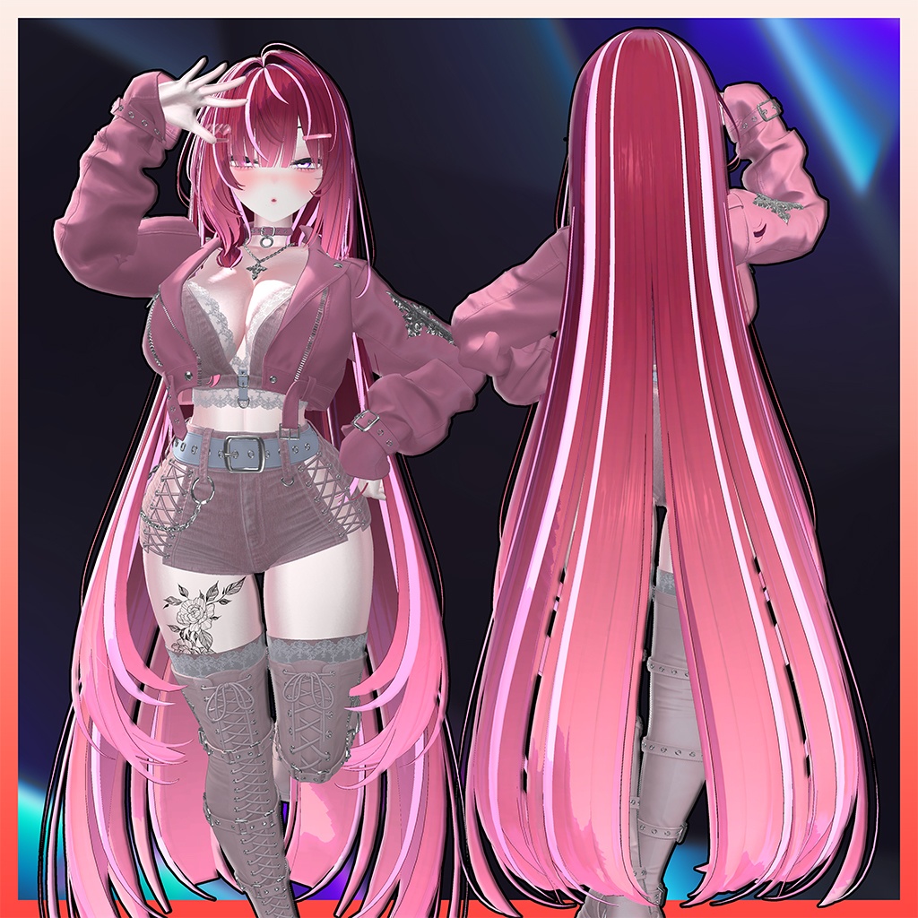 ♥ Lozy Hair ♥ Highlights Texture 【VRC Hair Texture - Nanaha】