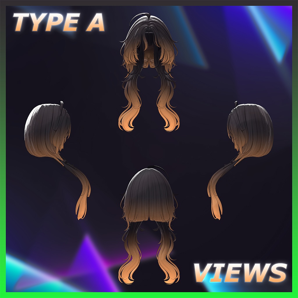 ♥ Papi_Hair ♥ Highlights Texture 【VRC Hair Texture - Nanaha】