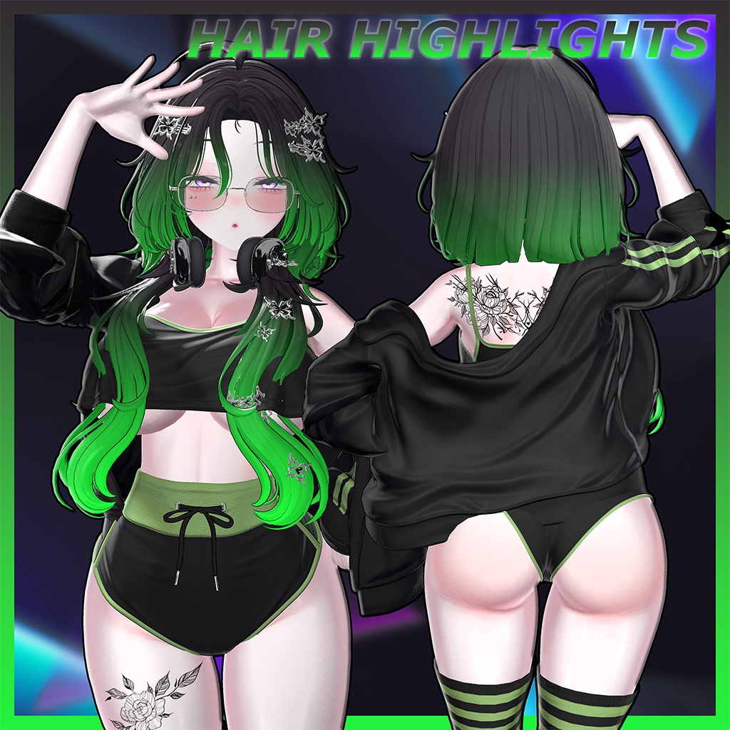 ♥ Papi_Hair ♥ Highlights Texture 【VRC Hair Texture - Nanaha】
