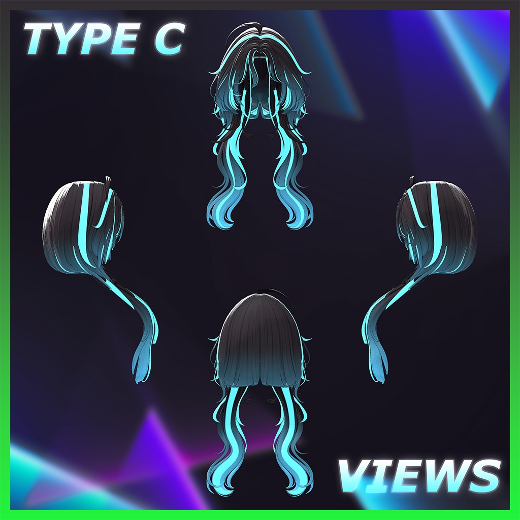 ♥ Papi_Hair ♥ Highlights Texture 【VRC Hair Texture - Nanaha】