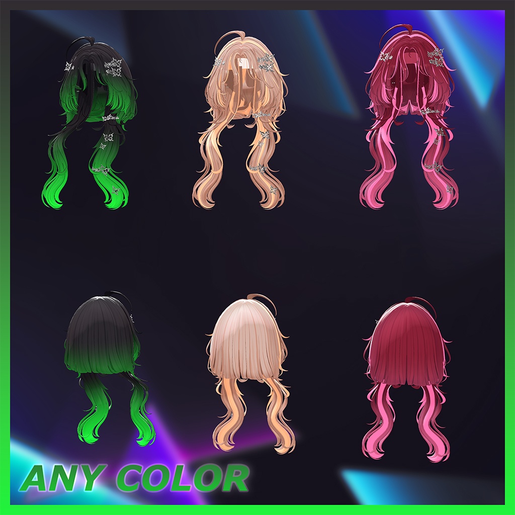 ♥ Papi_Hair ♥ Highlights Texture 【VRC Hair Texture - Nanaha】
