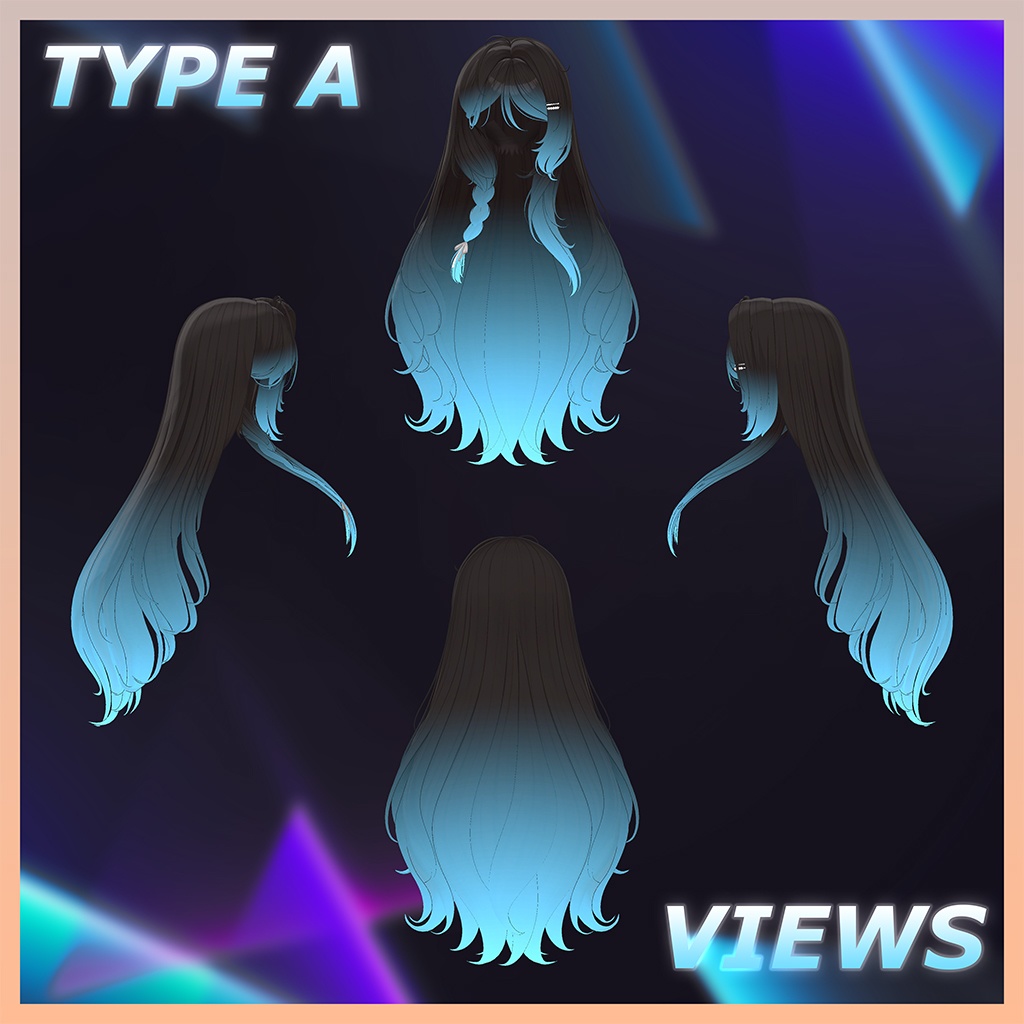 ♡⑅ Melia Hair ⑅♡ Highlights Texture 【VRC Hair Texture - WishList】