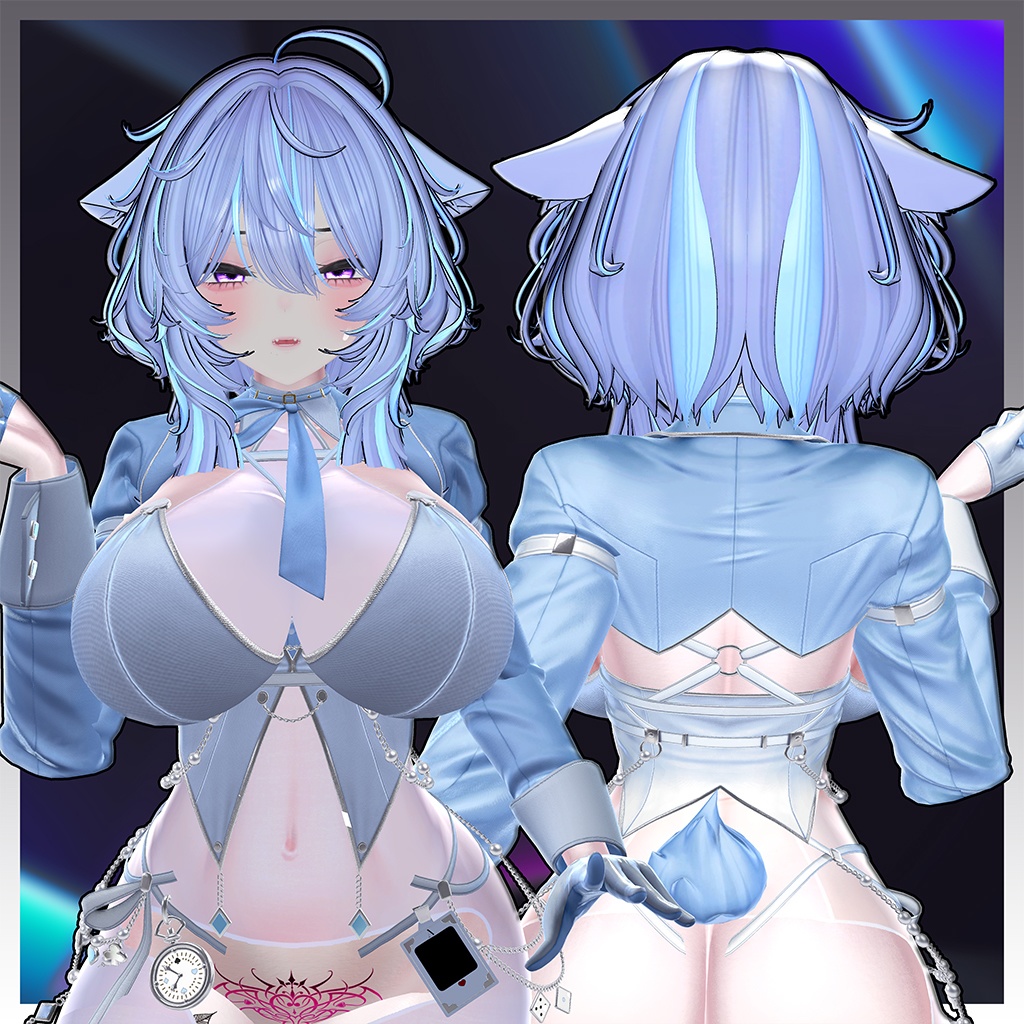 Sheep Wolf Bob Hair Highlights Texture 【VRC Hair Texture - GLAY Unknown】