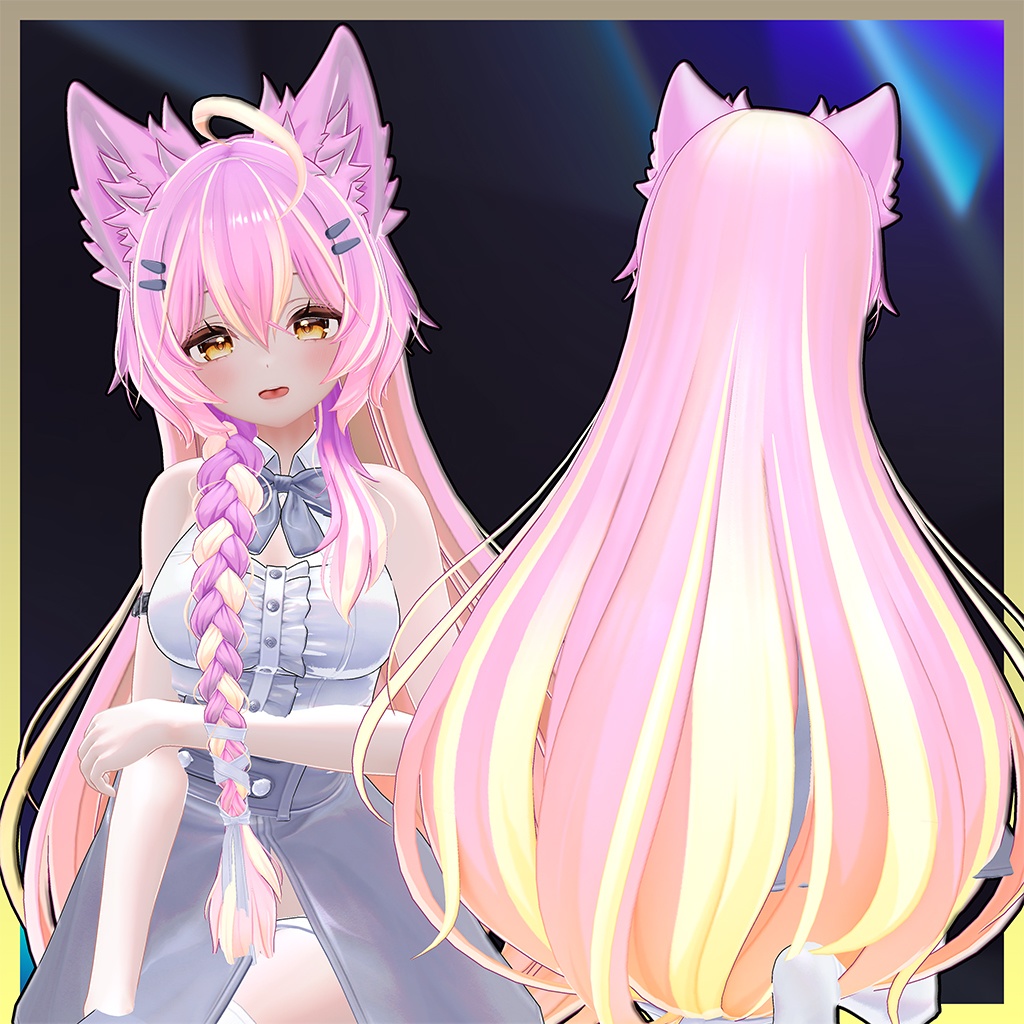 Mayo Hair Highlights Texture 【VRC Hair Texture - Chocolate rice】