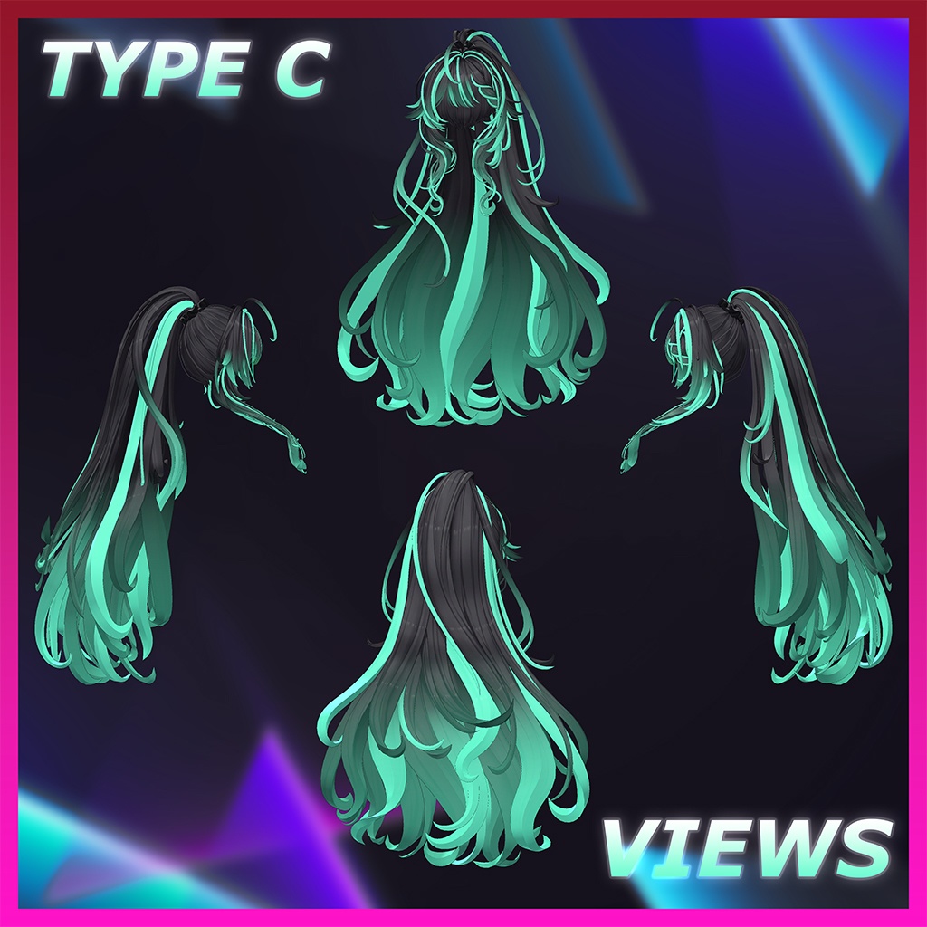 Chloris_Hair Highlights Texture 【VRC Hair Texture - MOMORI】