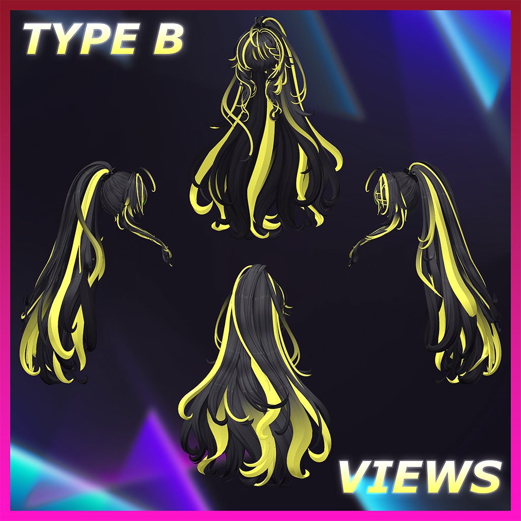 Chloris_Hair Highlights Texture 【VRC Hair Texture - MOMORI】