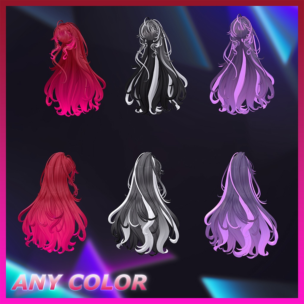 Chloris_Hair Highlights Texture 【VRC Hair Texture - MOMORI】