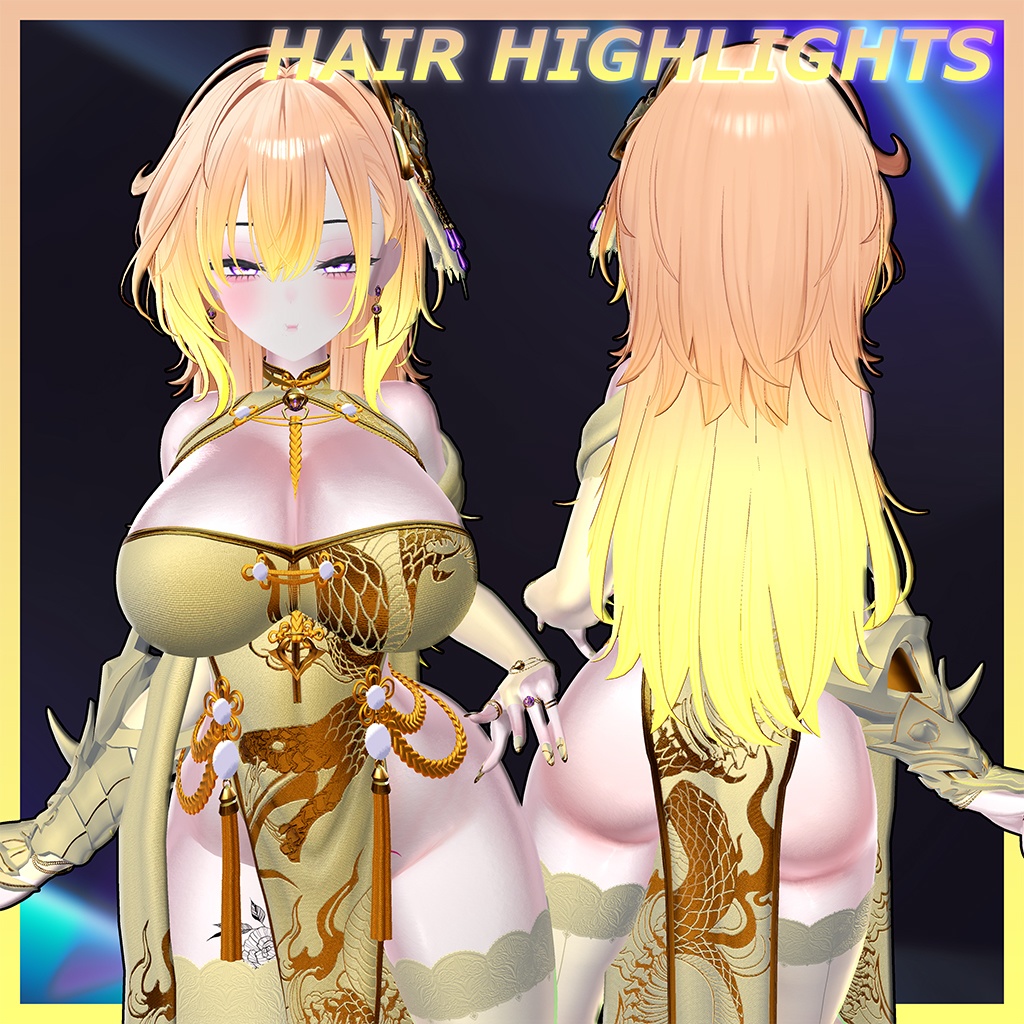 Sylin_Hair Highlights Texture 【VRC Hair Texture - Kyee_N】