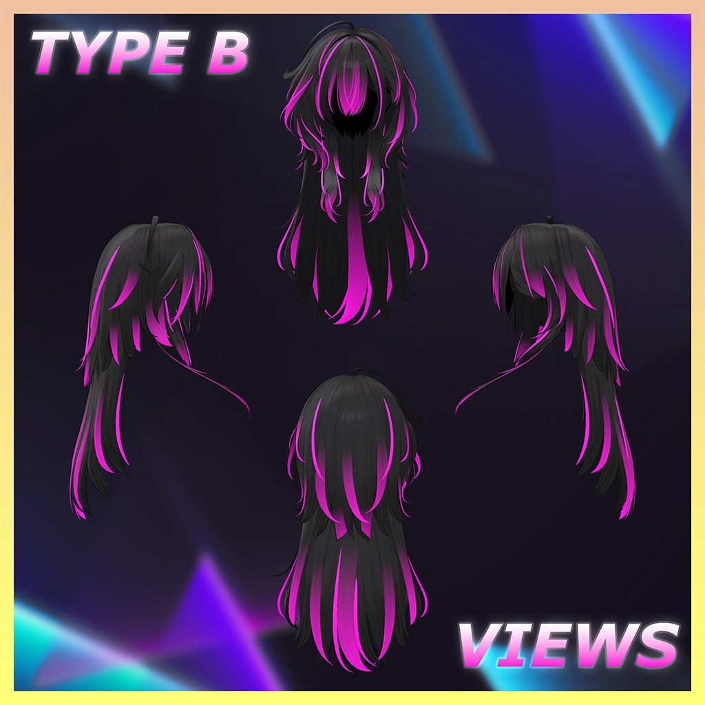 Sylin_Hair Highlights Texture 【VRC Hair Texture - Kyee_N】