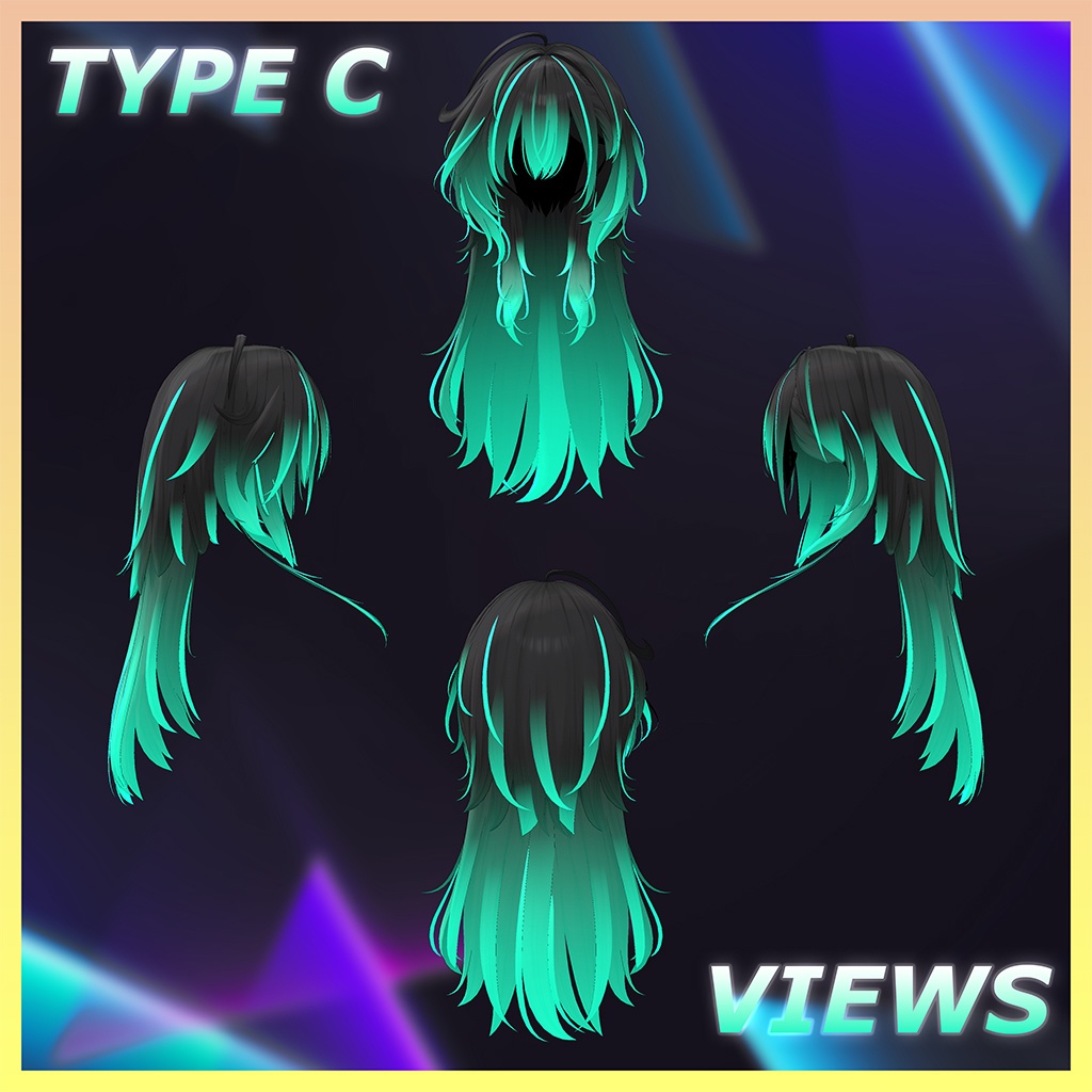 Sylin_Hair Highlights Texture 【VRC Hair Texture - Kyee_N】