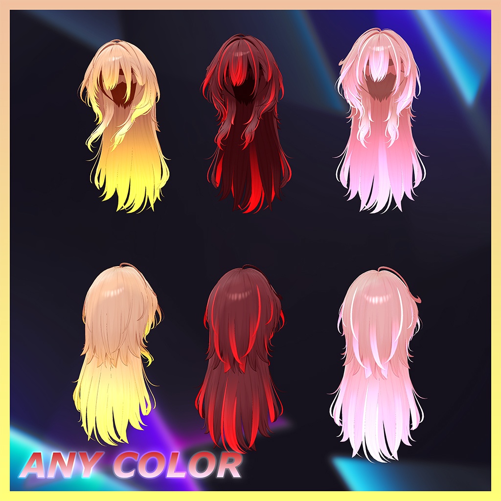 Sylin_Hair Highlights Texture 【VRC Hair Texture - Kyee_N】
