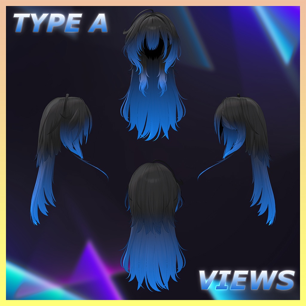 Sylin_Hair Highlights Texture 【VRC Hair Texture - Kyee_N】