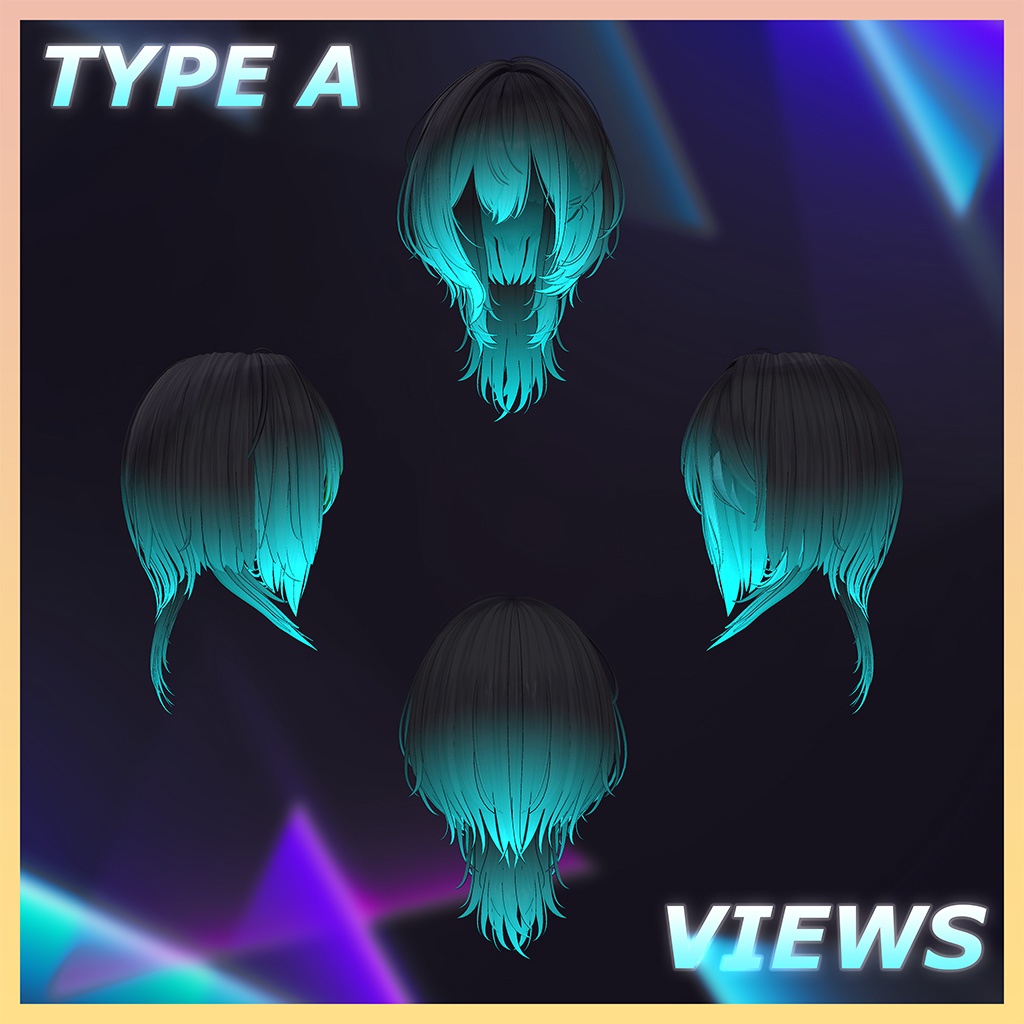 ♥ Little Devil ♥ Hair Highlights Texture 【VRC Hair Texture - Nanaha】