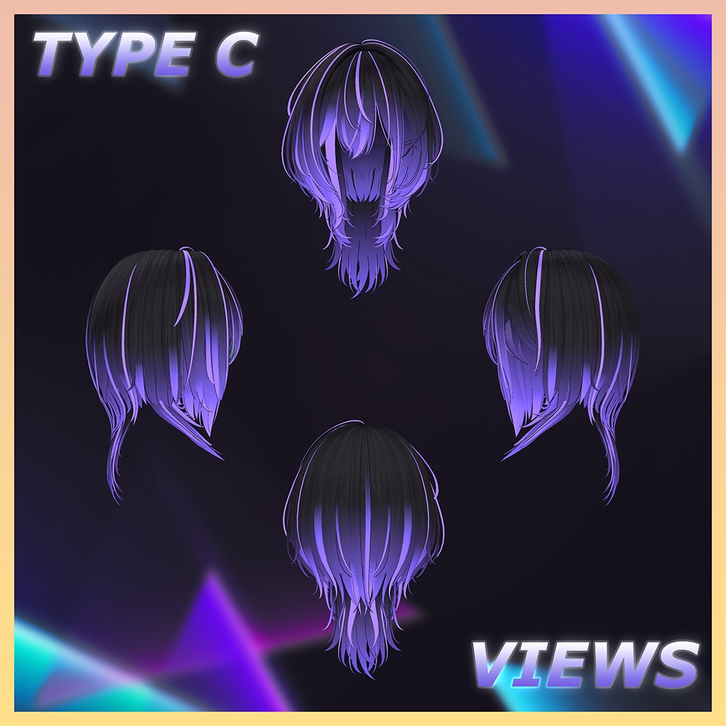 ♥ Little Devil ♥ Hair Highlights Texture 【VRC Hair Texture - Nanaha】