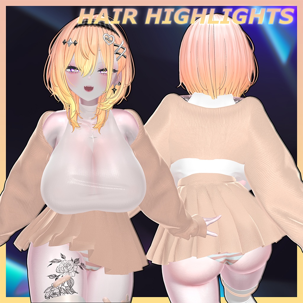 ♥ Little Devil ♥ Hair Highlights Texture 【VRC Hair Texture - Nanaha】