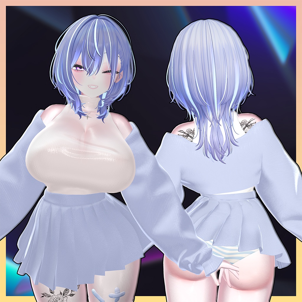 ♥ Little Devil ♥ Hair Highlights Texture 【VRC Hair Texture - Nanaha】