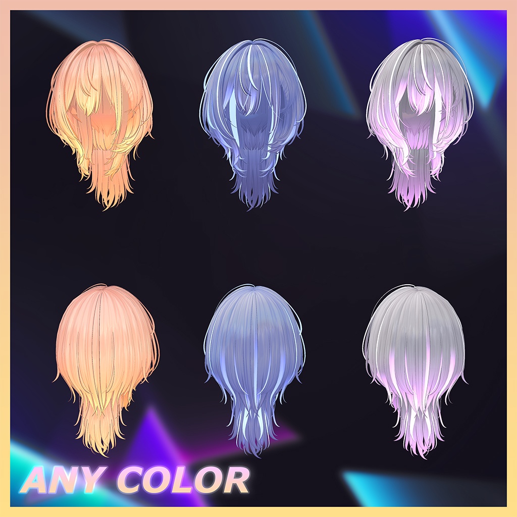 ♥ Little Devil ♥ Hair Highlights Texture 【VRC Hair Texture - Nanaha】
