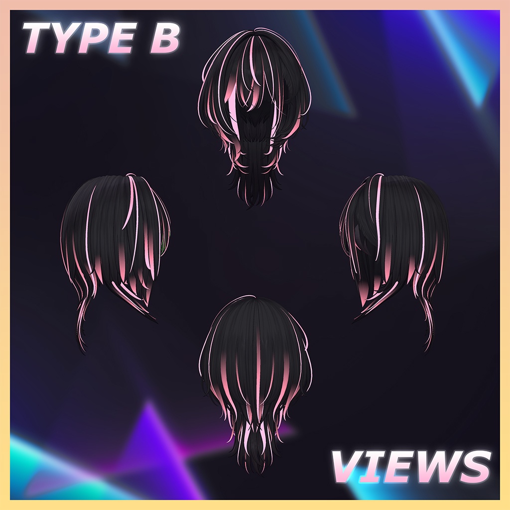 ♥ Little Devil ♥ Hair Highlights Texture 【VRC Hair Texture - Nanaha】