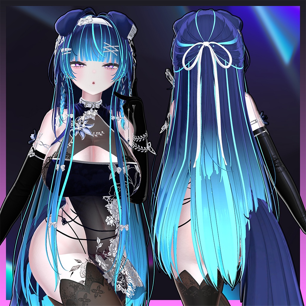 ♥ Classic Long ♥ Highlights Texture 【VRC Hair Texture - Nanaha】