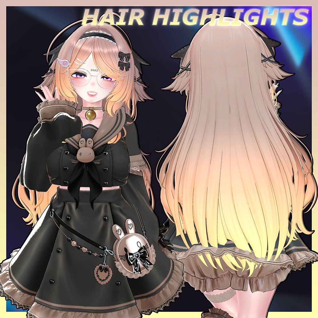 ♡⑅ Divine Hair ⑅♡ Highlights Texture 【VRC Hair Texture - WishList】