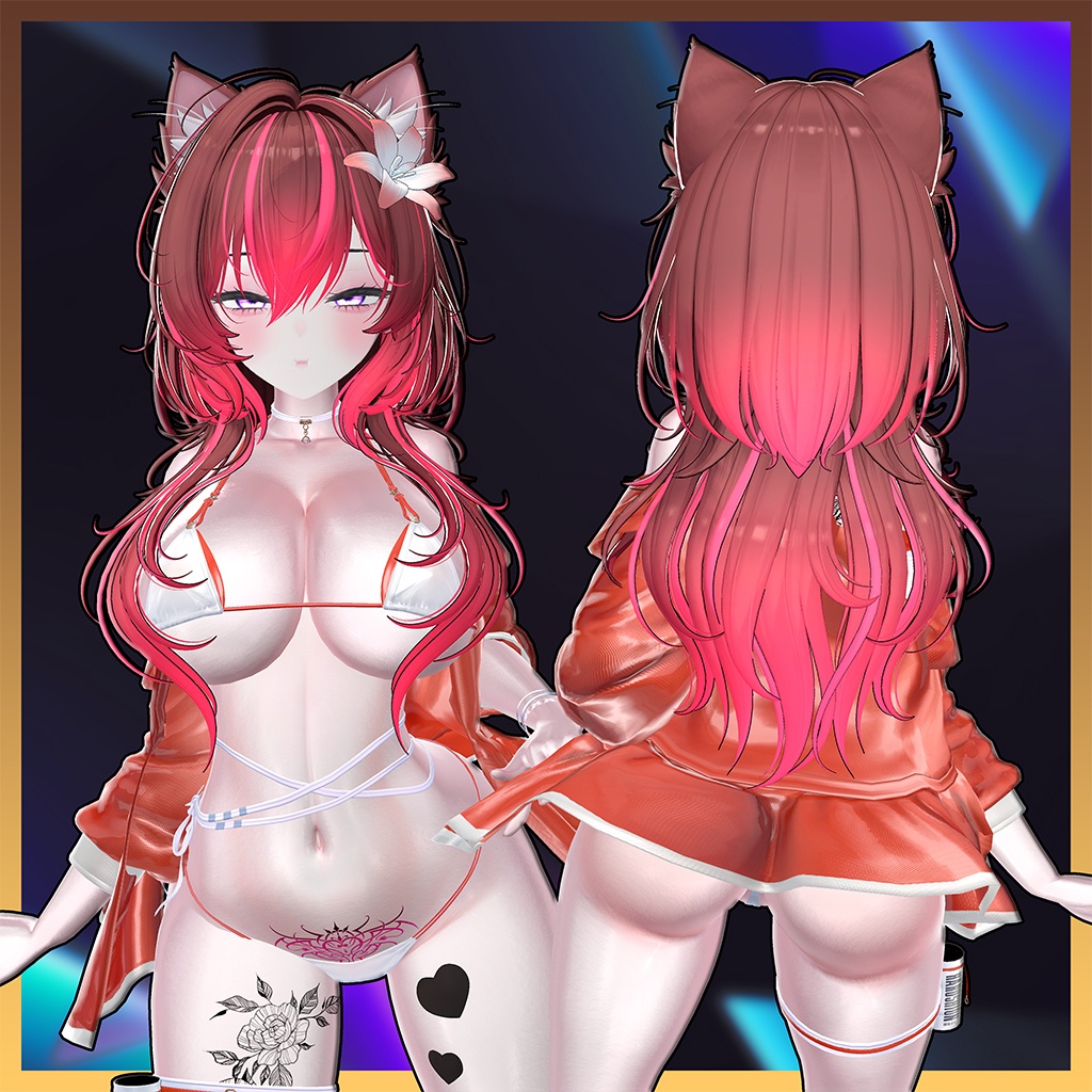 Denim Hair Highlights Texture 【VRC Hair Texture - LookVook】