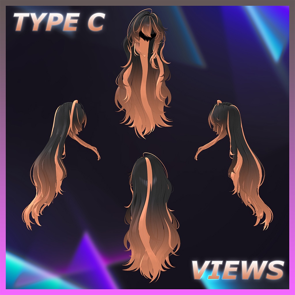 Serelune_Hair Highlights Texture 【VRC Hair Texture - Kyee_N】