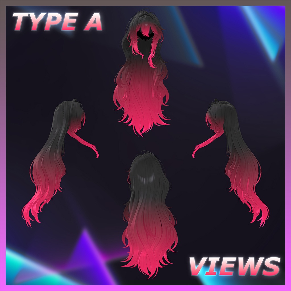 Serelune_Hair Highlights Texture 【VRC Hair Texture - Kyee_N】