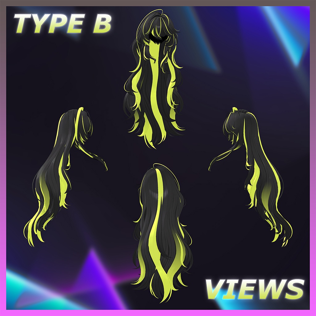 Serelune_Hair Highlights Texture 【VRC Hair Texture - Kyee_N】