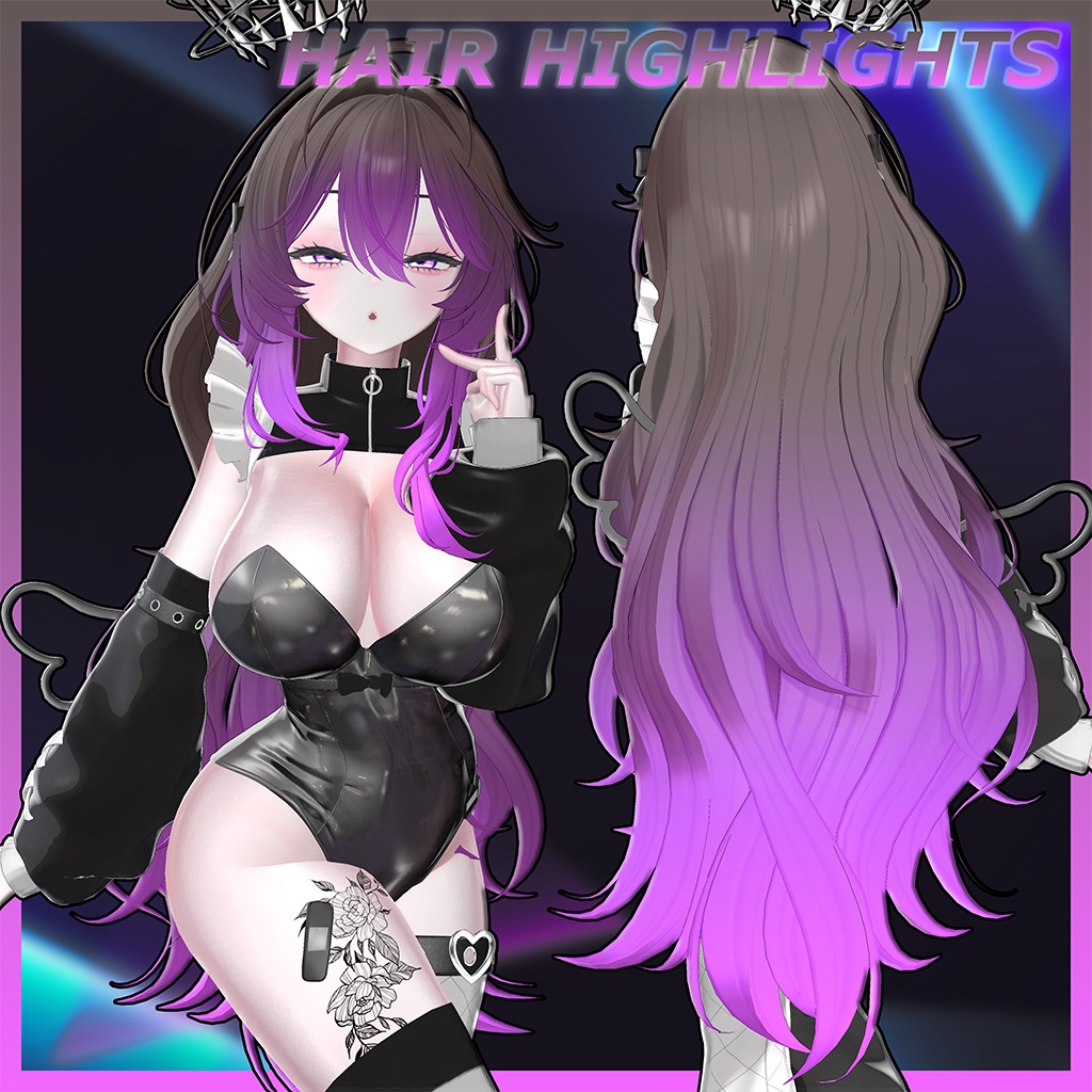 Serelune_Hair Highlights Texture 【VRC Hair Texture - Kyee_N】