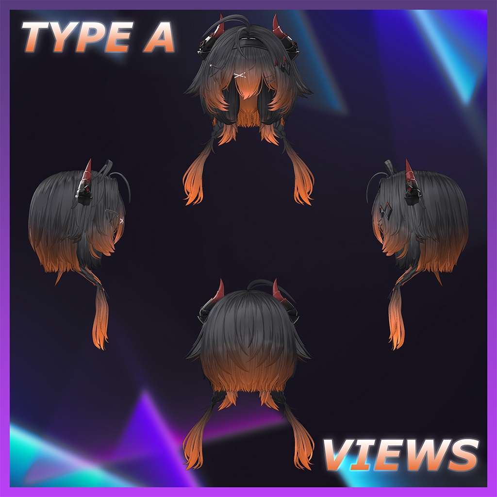 ◈Noxie Hair◈ Highlights Texture 【VRC Hair Texture - mitokumo】