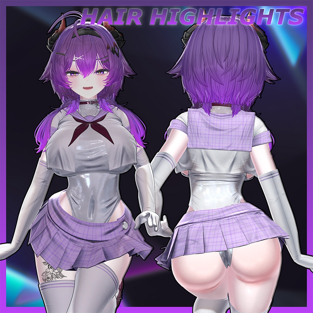 ◈Noxie Hair◈ Highlights Texture 【VRC Hair Texture - mitokumo】