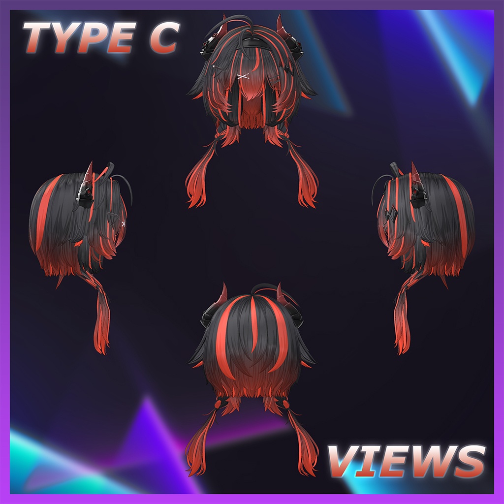 ◈Noxie Hair◈ Highlights Texture 【VRC Hair Texture - mitokumo】