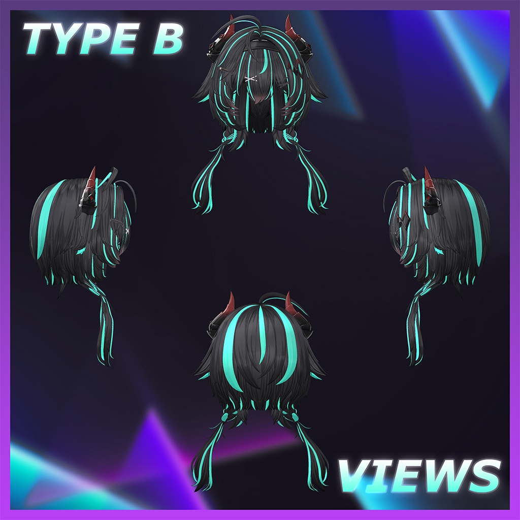 ◈Noxie Hair◈ Highlights Texture 【VRC Hair Texture - mitokumo】