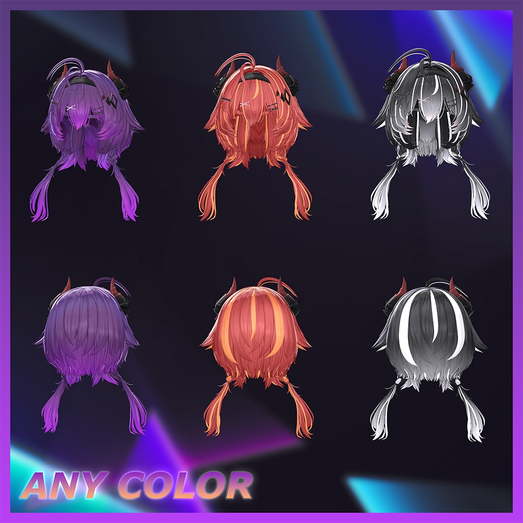◈Noxie Hair◈ Highlights Texture 【VRC Hair Texture - mitokumo】