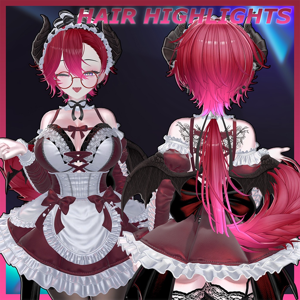Komaru_Hair Highlights Texture 【VRC Hair Texture - MOMORI】