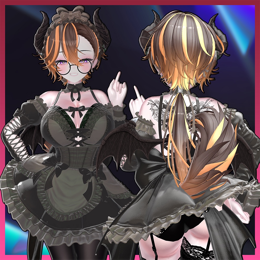 Komaru_Hair Highlights Texture 【VRC Hair Texture - MOMORI】