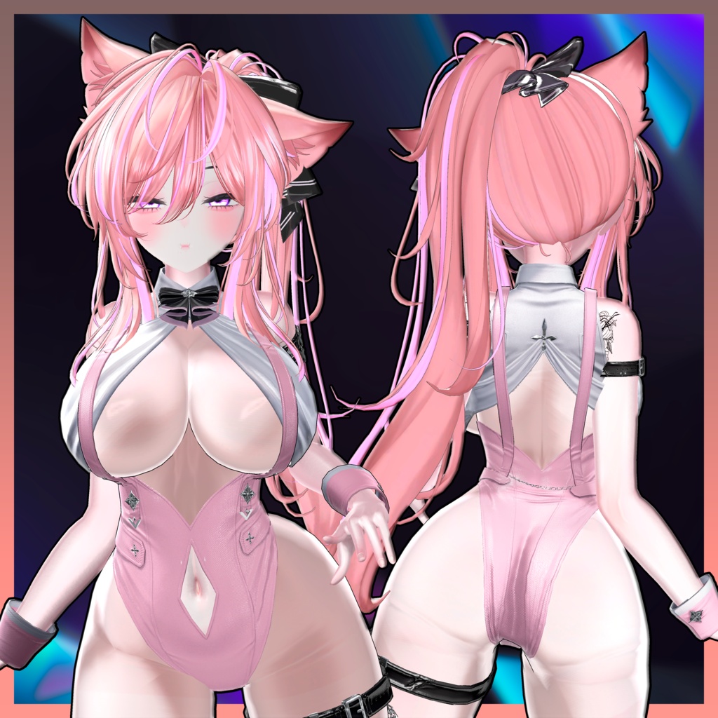 Comfy Pony Tail Hair Highlights Texture 【VRC Hair Texture - GLAY Unknown】