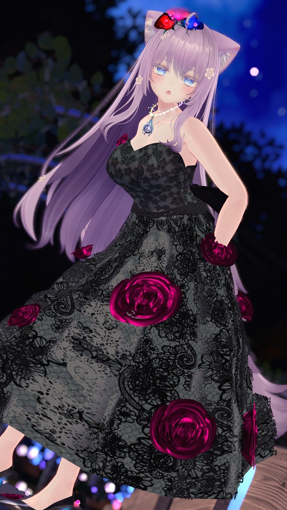 【複数Avatar対応】ROSEDRESS【パーテイクル付き】#めのうすとあ
