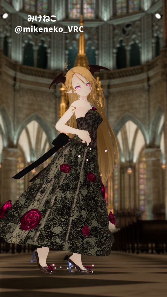 【複数Avatar対応】ROSEDRESS【パーテイクル付き】#めのうすとあ