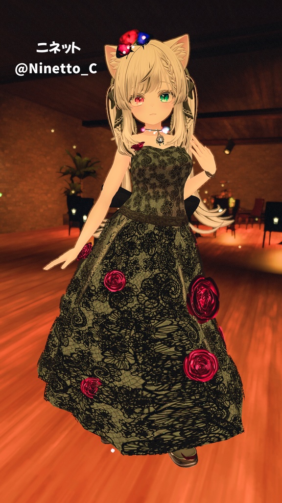 【複数Avatar対応】ROSEDRESS【パーテイクル付き】#めのうすとあ