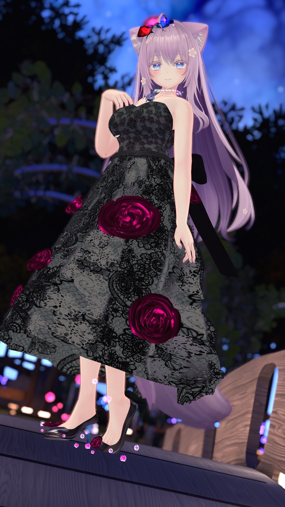 【複数Avatar対応】ROSEDRESS【パーテイクル付き】#めのうすとあ