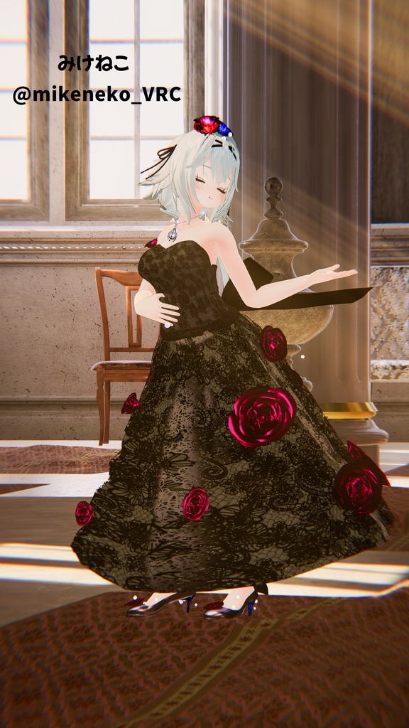 【複数Avatar対応】ROSEDRESS【パーテイクル付き】#めのうすとあ