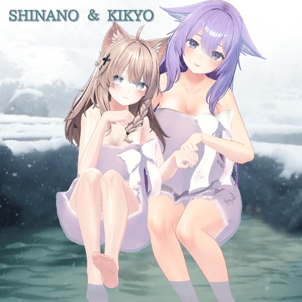 リボンバスタオル 【真央、ミルフィ、りりか、瑞希、ルルネ、しなの、桔梗】 #めのうすとあ