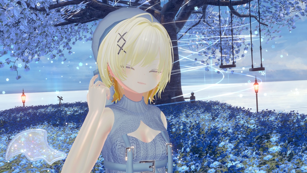 おさかにゃっとニットパーカー