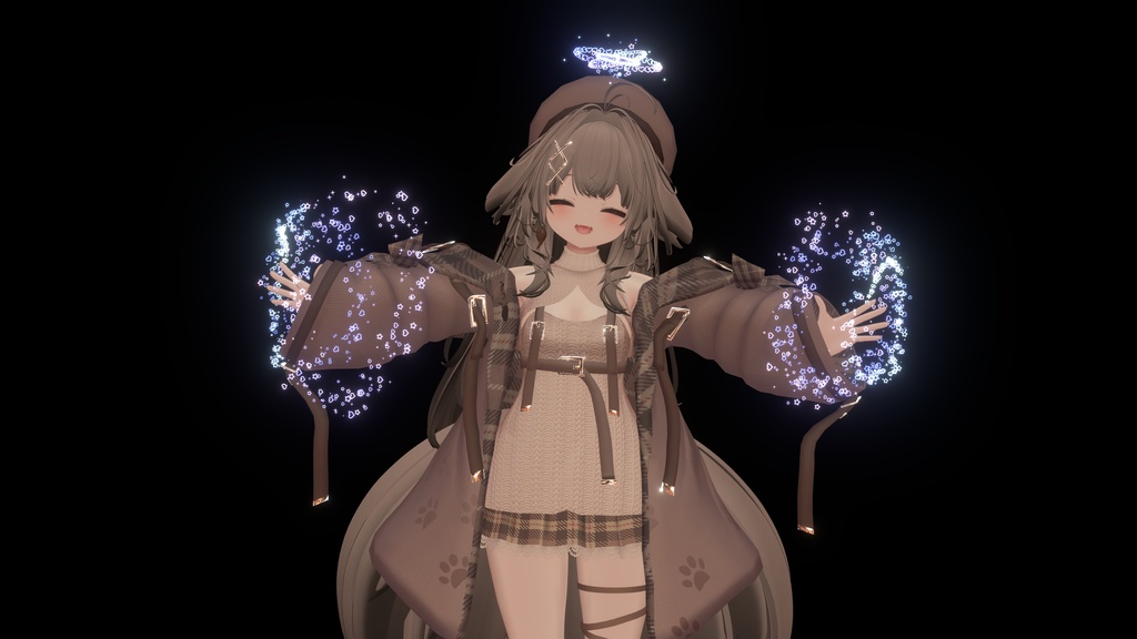【VRChat向け】Starlit Halo Particle Set|指先・足元・トレイル・Halo パーティクルセット